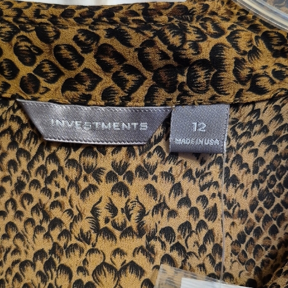 Investments Brown Snake Print Dress - Picture 2 of 9